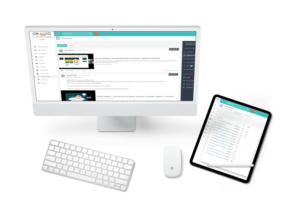 Le logiciel Okaveo sur différents supports