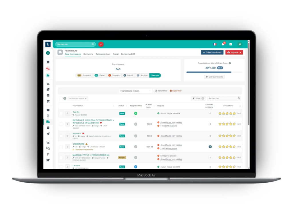gestion des fournisseurs avec Okaveo- Construisez un panel fournisseurs agile et performant pour vos achats